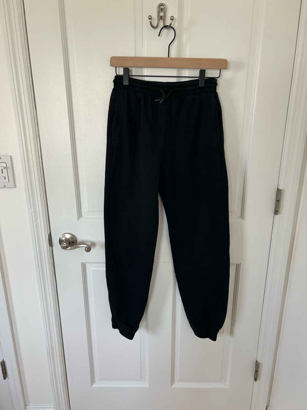 Divided Black Elastic Waist Joggers
